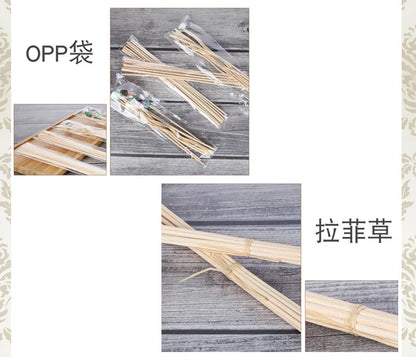 50pcs 10/19/22/24/30/35/40cm Natural Rattan Sticks Reed Diffuser Home Fragrance Reed Sticks Aromatherapy Diffuser Refill Sticks