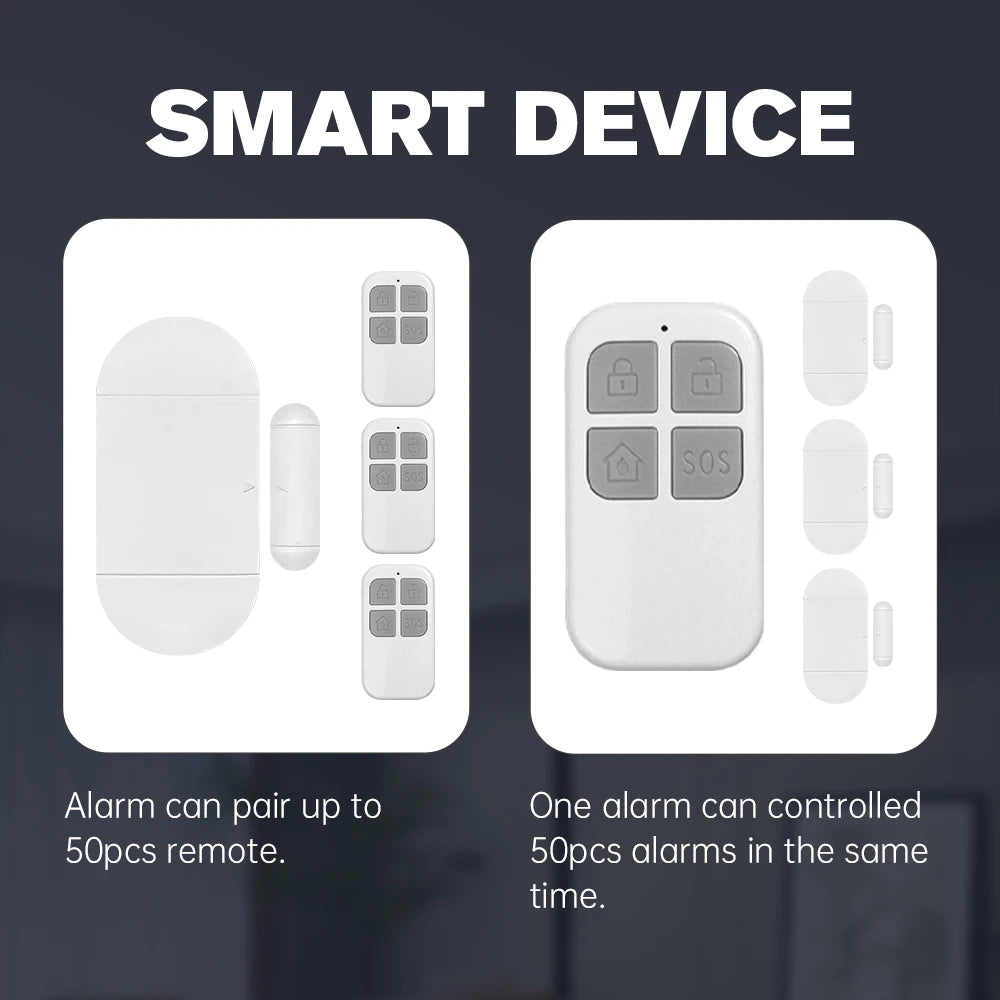 Safety Wireless Door Alarm for Home Security Personal Security Window Alarms Sensor Burglar Door Alarm for Pool, Cars, Sheds