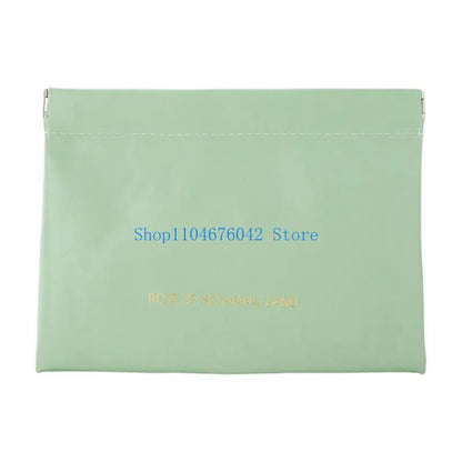 652F Automatic Closure Cosmetic Organizers PU Leather Travel Portable Storage