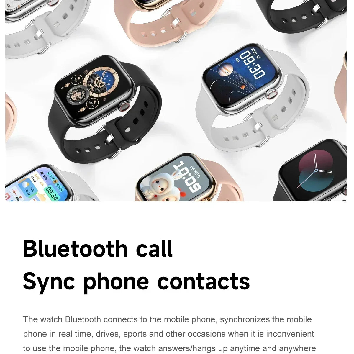 NEW Smart Watch Series 10 HD Screen Custom Dial Wireless Charging Men BT Call NFC Women Sport GPS Smartwatch For IOS Android