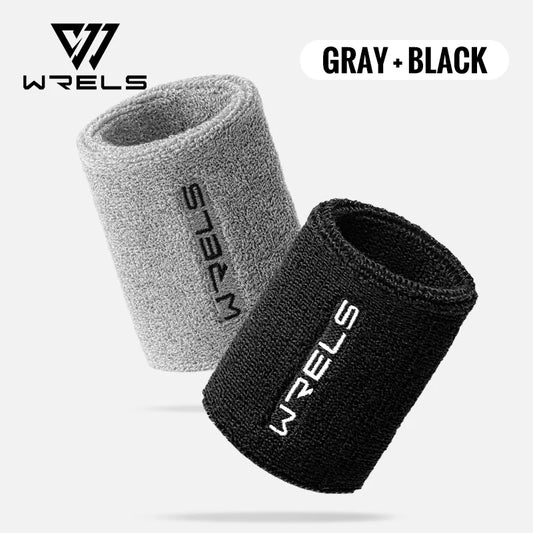 WRELS Wristbands Terry Cloth Moisture Wicking for Sports Tennis Gym Work Out Wristbands Sweatbands Absorbent Wrist Sweat Bands