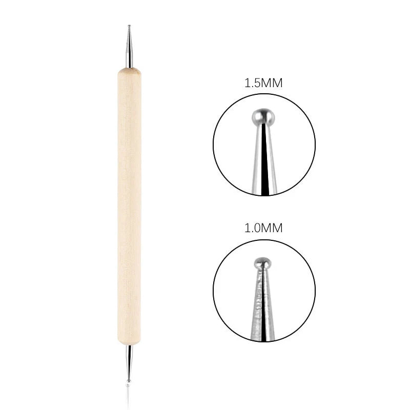 Nail Art Dotting Pen, Spiral Rod Hook Pen, Drawing Painting Marbleizing DIY Manicure tools