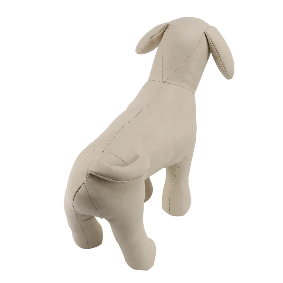 Leather Dog Mannequins Standing Position Dog Models Toys Pet Animal Shop Display Mannequin White M