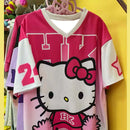 2025 Plus Size Women MINISO New Fashion Kitty Women Sportswear Casual Lightweight Breathable Fashion T-shirt Quick Drying