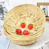 Vegetable Food Storage Basket Bread Fruit Desktop Decoration Kitchen Storage Tray Supplies Round Dustpan Decorative Egg Basket