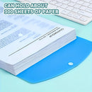 6pcs A4 High-Capacity Loose-Leaf File Bags with 11-Hole Binding Rings,Expandable Button and Label Pockets,Suitable for School