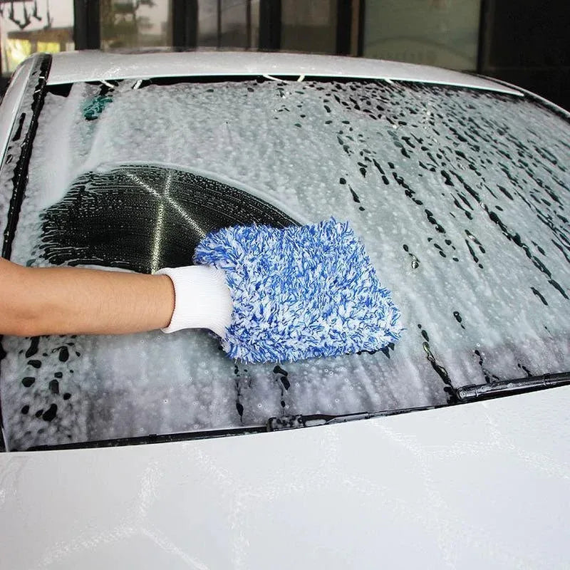 Guantes de limpieza de coche de microfibra suave de alta densidad, sin rayones, accesorios para vehículos 