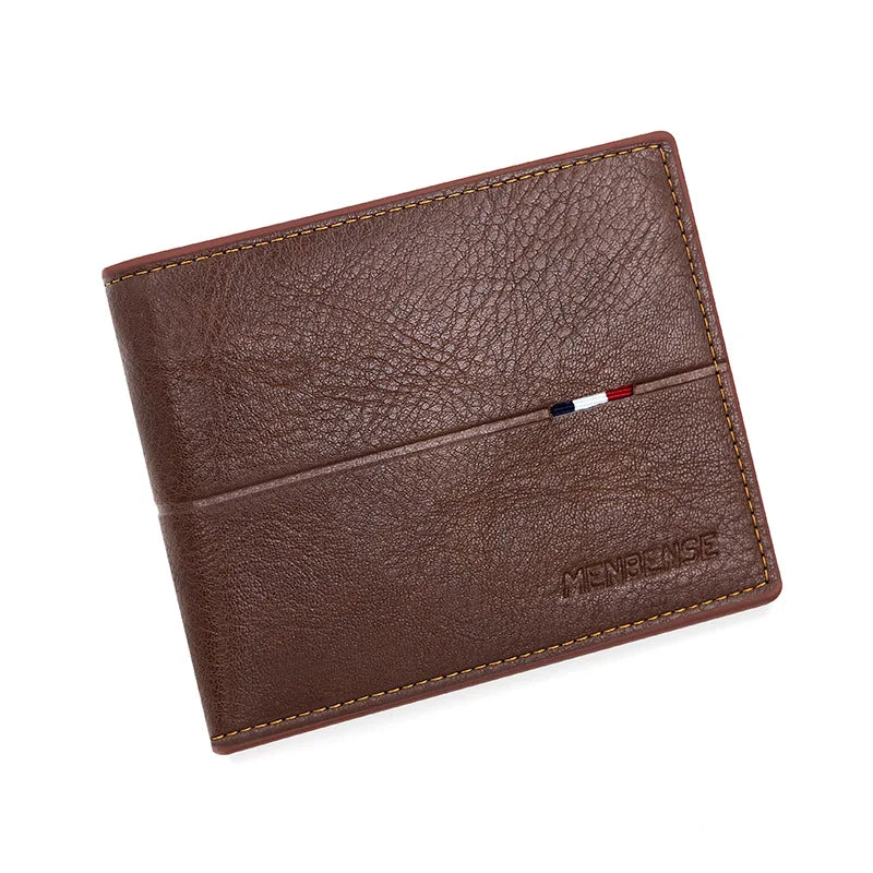 Slim Men Wallets New Short Zipper Card Holder Photo Holder Male Purse Simple Coin Pocket High Quality PU Leather Men's Wallet