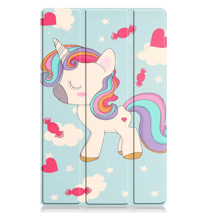 Leather Case for Lenovo Tab M10 FHD Plus 3rd 2nd Gen HD 10.1 10.6 Inch X306F X505F Kids Unicorn Folding Stand Smart Cover Funda