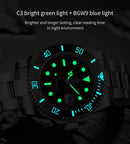 ADDIESDIVE Quartz Watch for Men 316L Stainless Steel Super Luminous Ceramic Bezel 200m Waterproof Classic Diving Men‘s Watch