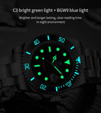 ADDIESDIVE Quartz Watch for Men 316L Stainless Steel Super Luminous Ceramic Bezel 200m Waterproof Classic Diving Men's Watch