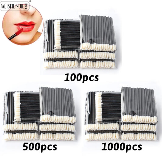 Wholesale 50/1000pcs Lip Brushes Applicators Eyelash Brushes Lipstick Brushes Lip Gloss Applicator Wands Makeup Beauty Tool