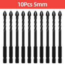 Cross Hex Tile Drill Bit For Glass Concrete Ceramic Tile Hole Opener Tunsten Carbide Hard Alloy Bits Set Tools 3 4 5 6 8 10 12mm