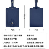 New Airplane Buckle Anti Lost Luggage Tags Thickened Flip Cover Luggage Tag Boarding Pass Suitcase Label Name ID Address Lable