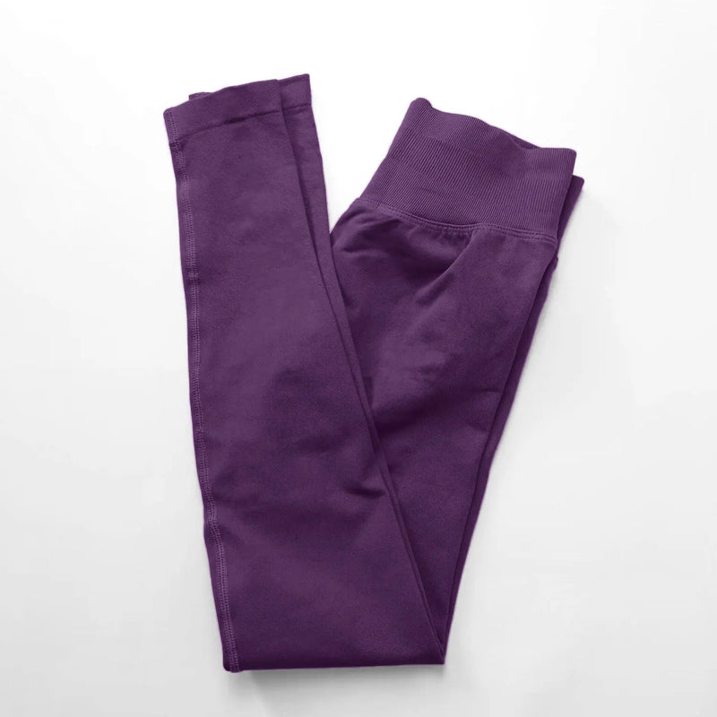 Mallas de impacto NCLAGEN para mujer, pantalones de yoga deportivos sin costuras, banda acanalada baja, ropa de gimnasio, ropa de entrenamiento, mallas ajustadas