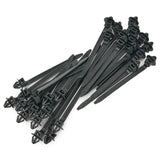 10/30/50PCS Car Nylon Black Cable Ties Push Mount Wire Harness Fastener Cable Clamp Clips Ties Management Car Wire Organizers