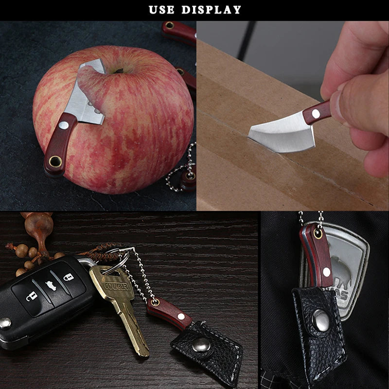 Portable Mini Knife Demolition Express Knife Collection Knife Keychain Ornament Out of The Box Portable Knife Bottle Cap Opening