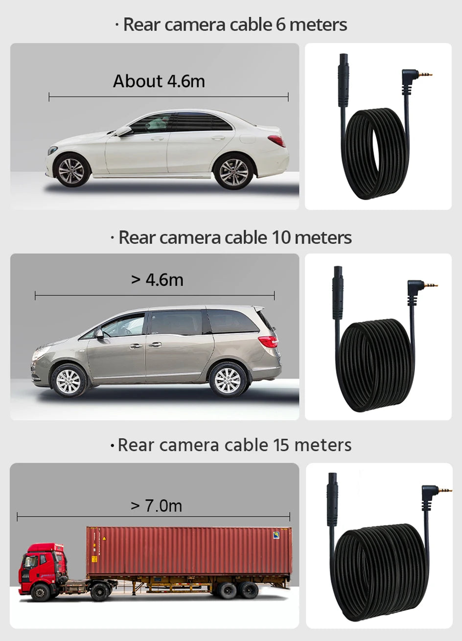 Acceo A37 Car DVR 10.0 Inch Rear View Mirror 2.5K Dash Cam 1080P Car Camera With Rear View Camera Video Recorder Registrar DVRs