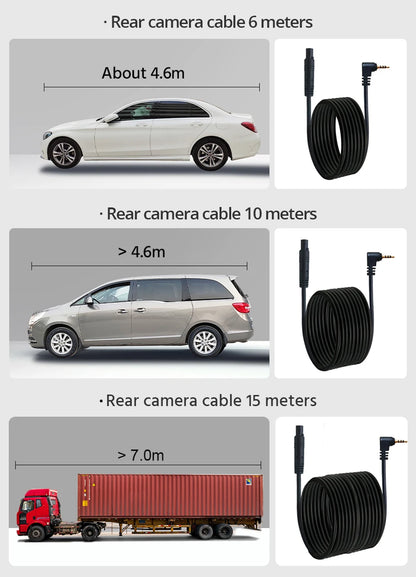 Acceo A37 Car Dvr 10.0 Inch Rear View Mirror 2.5K Dash Cam 1080P Car Camera With Rear View Camera Video Recorder Registrar Dvrs