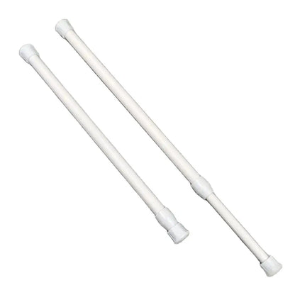 Barra de cortina ajustable de metal extensible para puerta, riel telescópico, para colgar cortinas, para el hogar, 60-100 cm, 1 unidad