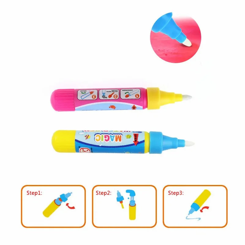 Doodle Pen Magic Pen Painting Mat Toy Pen Writing Mat Pen Water Drawing Toy Replacement Tool Educational Toy for Kids