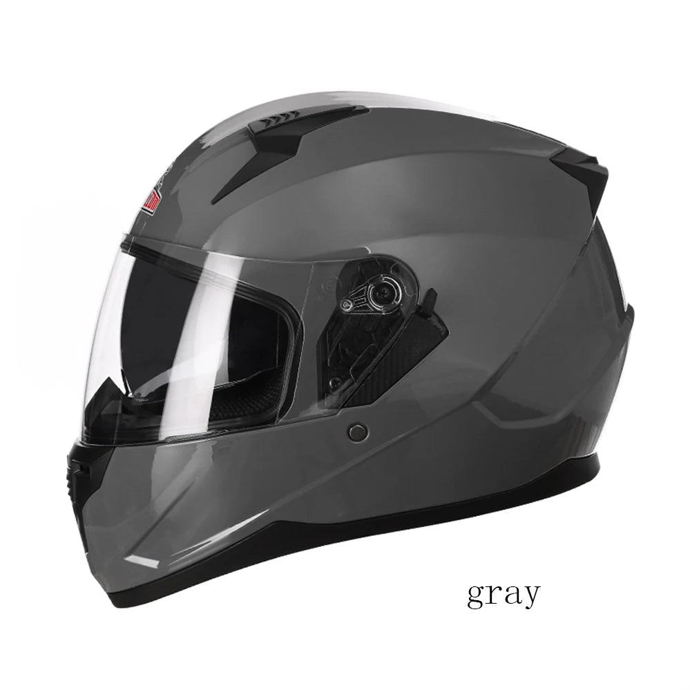 Motorcycle Helmet Full Face Double Lens Capacete Professional Men Women Four Seasons DOT ECE Approved Safety Protective Casco