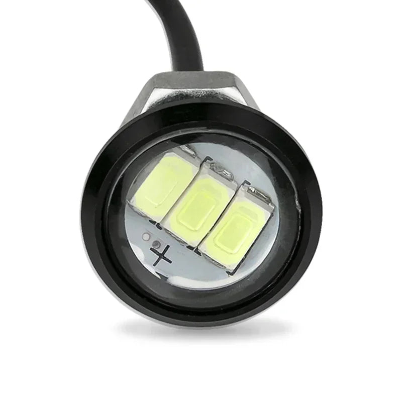1pcs Eagle Eye LED Car Light Bright Daytime Running Lights DRL For Motorcycle Auto Parking signal Lapms 12v 24v Alloy Shell