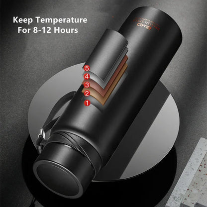 1000ml/1600ml Double Stainless Steel Vacuum Flask With Filter Large Capacity Portable Sport Thermos Mug Coffee Tea Tumbler