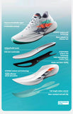 Xtep 360X 2.0 Professional Marathon Running Shoes For Men Racing Carbon Plate Shock Absorbent Sports Training Shoes 975219110035