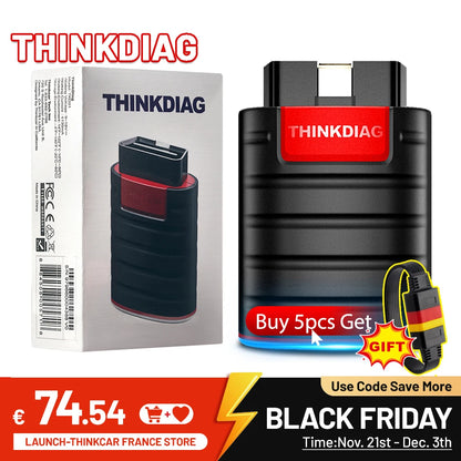 THINKCAR Thinkdiag hot Version Full System all car 16 Reset Service 1 Year Free OBD2 Diagnostic scan Tool Active Test ECU Coding