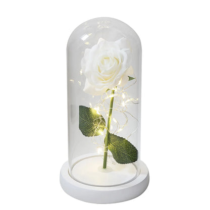 Envío directo de flores artificiales Galaxy Rose, La Bella y la Bestia, decoración de boda, regalo creativo para el Día de San Valentín, regalo para la madre.