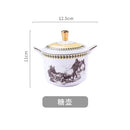 Nordic retro European tableware porcelain plates cups saucers pots high-end luxury sets creative home gifts