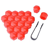 20 Pcs Car Wheel Nut Caps 17mm/19mm/21mm Auto Hub Screw Cover Black Plastic Anti Dust Car Wheel Nut Bolt Covers Tire Accessories
