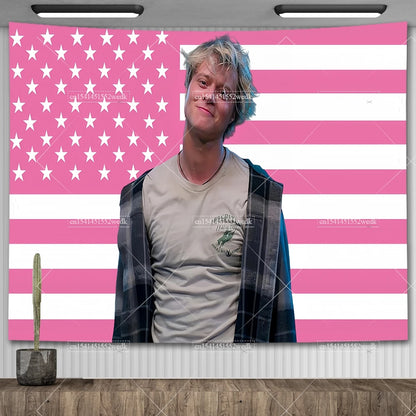 JJ Outerbanks Tapestry JJ Maybank American Flag Aesthetic Bedroom Decoration Obx Outer Banks Tapestrys Home And Garden Banner