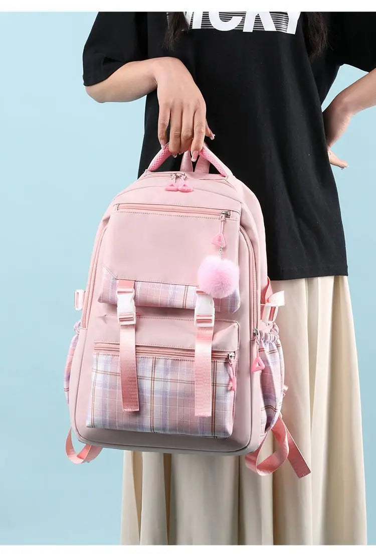Mochila de la película Barbie para niñas, niños, estudiantes, adolescentes, niños, mochilas escolares informales, regalo de cumpleaños para niños