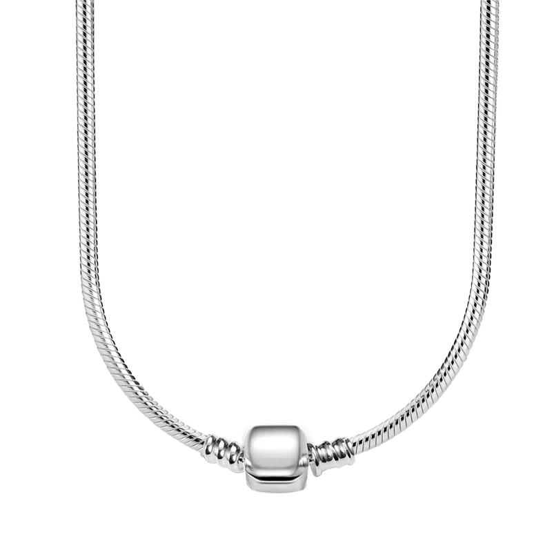 Pulsera de plata de ley 925 para hombre y mujer, adecuada para collares, accesorios elegantes, regalos boutique de alta gama, nuevo 