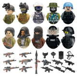 Military WW2 Tanks Tiger Sherman T34 Panzer Vehicle Airplane Army Soldier Weapons Model Building Block Brick Children Kids Toys
