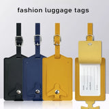 New Airplane Buckle Anti Lost Luggage Tags Thickened Flip Cover Luggage Tag Boarding Pass Suitcase Label Name ID Address Lable