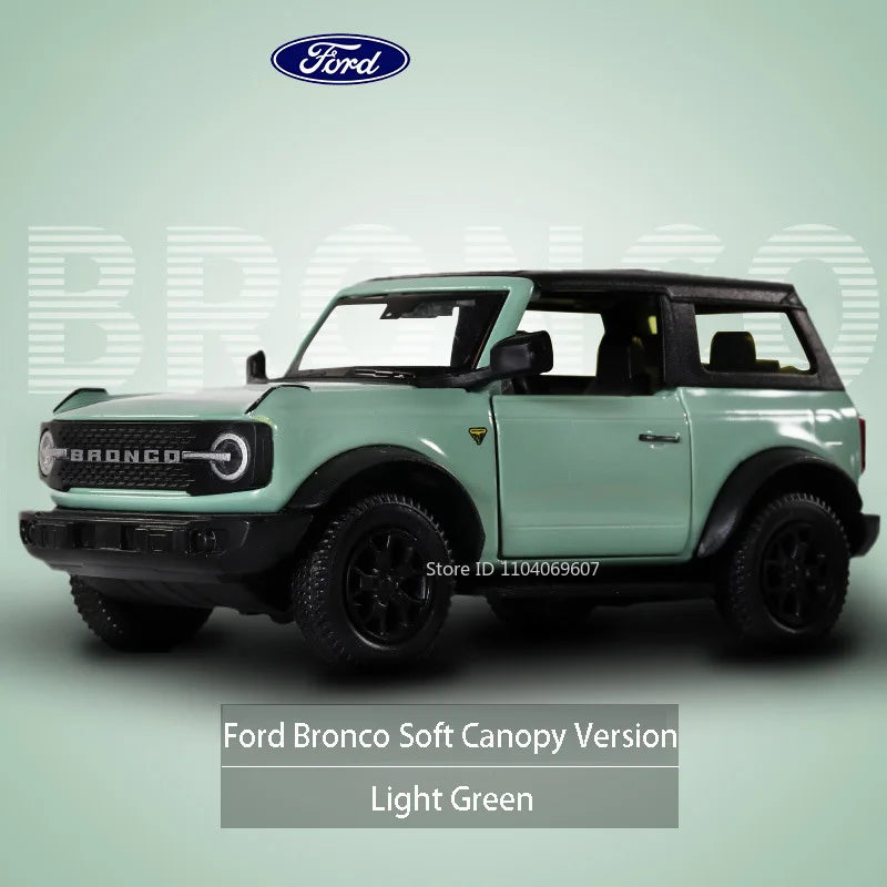 1:36 Ford Bronco Model Cars Porsche 911 Revuelto Alloy Diecast Car Toys With 2 Doors Opened Pull Back Function Vehicles For Kids