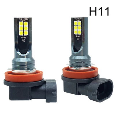 2Pcs H4 H7 LED Headlight H11 H8 H9 H10 H1 H3 Car Fog Light Bulbs 9005 9006 Auto Driving Running Lamps 12000LM 80W 12V