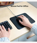 Hard Mouse Pad Small Mouse Pad for Travel Business Black Mousepad for Office Home Bed Sofa