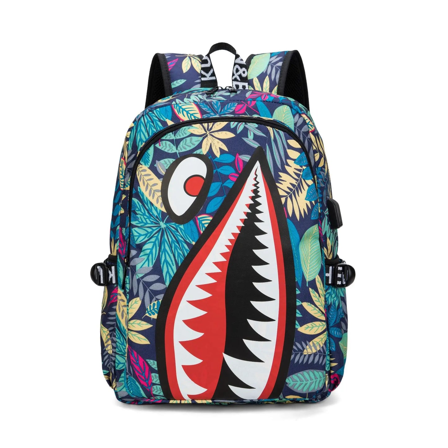 Camo Bookbag for Middle Shark Backpack Boys for Kids School Bags Travel Back Pack