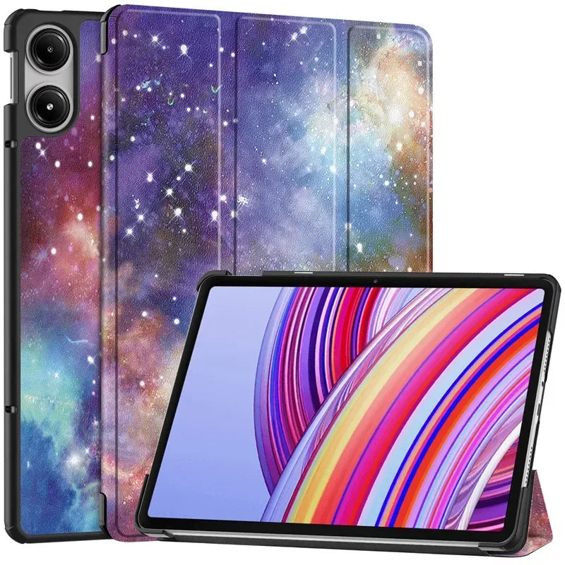 For Xiaomi Redmi Pad Pro 2024 Tri-Folding Flip Stand Case Funda for Red Mi Pad Pro 12.1 Tablet with Auto Sleep Cover