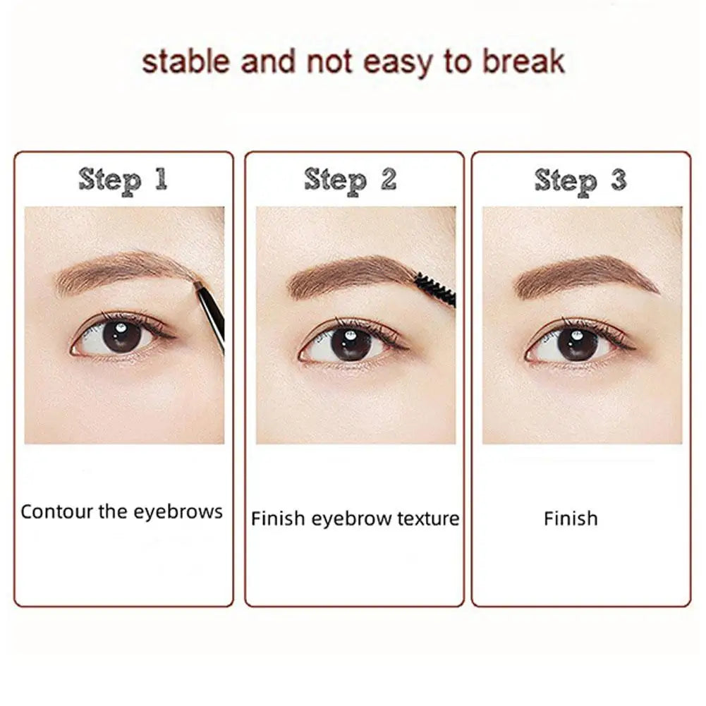 Natural Eyebrow Pencil 5 Colors Brown Double Head Long Lasting Waterproof Ultra Fine Eye Brow Pen Luxury Gold Cosmetic
