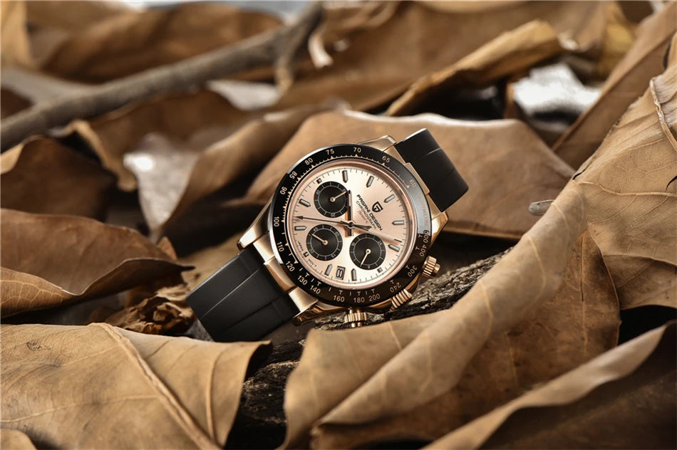 40mm New V2 PAGANI DESIGN Men's Quartz Watches Sapphire Retro Chronograph Stainless Steel Waterproof Watch Men Relogio Masculino