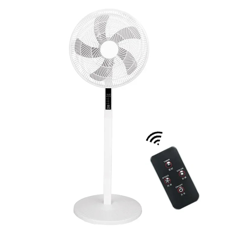 16 Inch Smart Pedestal Standing Fan Shaking Time Outdoor Remote Control Floor Fan for Living Room Bedroom Kitchen Home Office