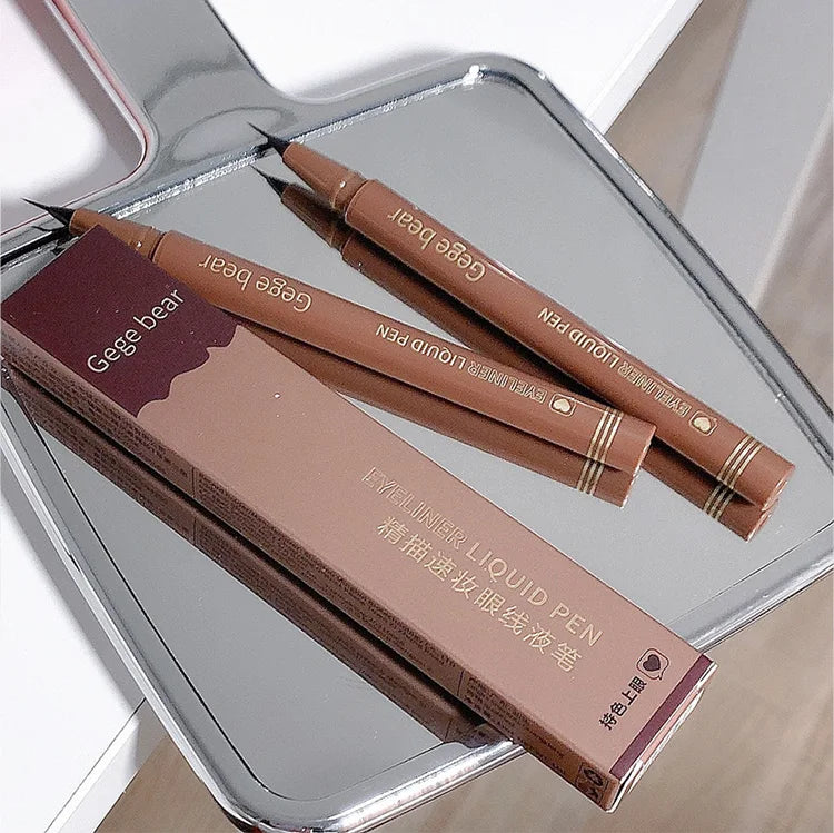 Gege Bear Liquid Eyeliner Pen Waterproof, Smudge-proof, Fast and Precise Makeup, Quick and Smooth Drying