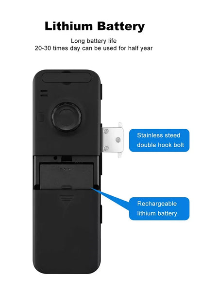 3D Face Recognition Smart Lock Infrared Sensor Tuya APP WIFI Biometric Electronic Fingerprint Unlock Glass Door Lock Office Door