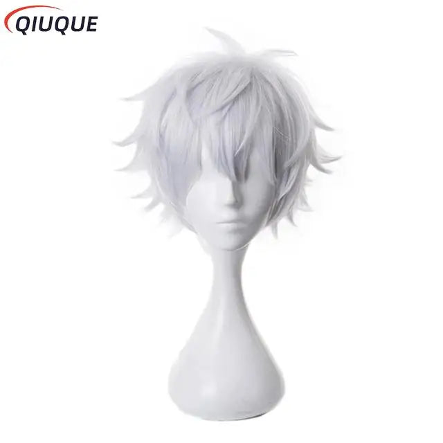 110-3XL Black/Blue Gojo Satoru Cosplay Costume Eye Patch Wigs Glasses Anime Halloween Party Men Kids Uniforms