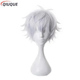 110-3XL Black/Blue Gojo Satoru Cosplay Costume Eye Patch Wigs Glasses Anime Halloween Party Men Kids Uniforms